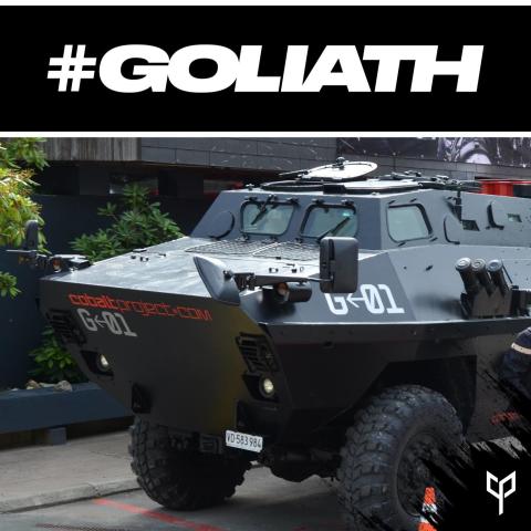 Notre tank le Goliath est de sortie!